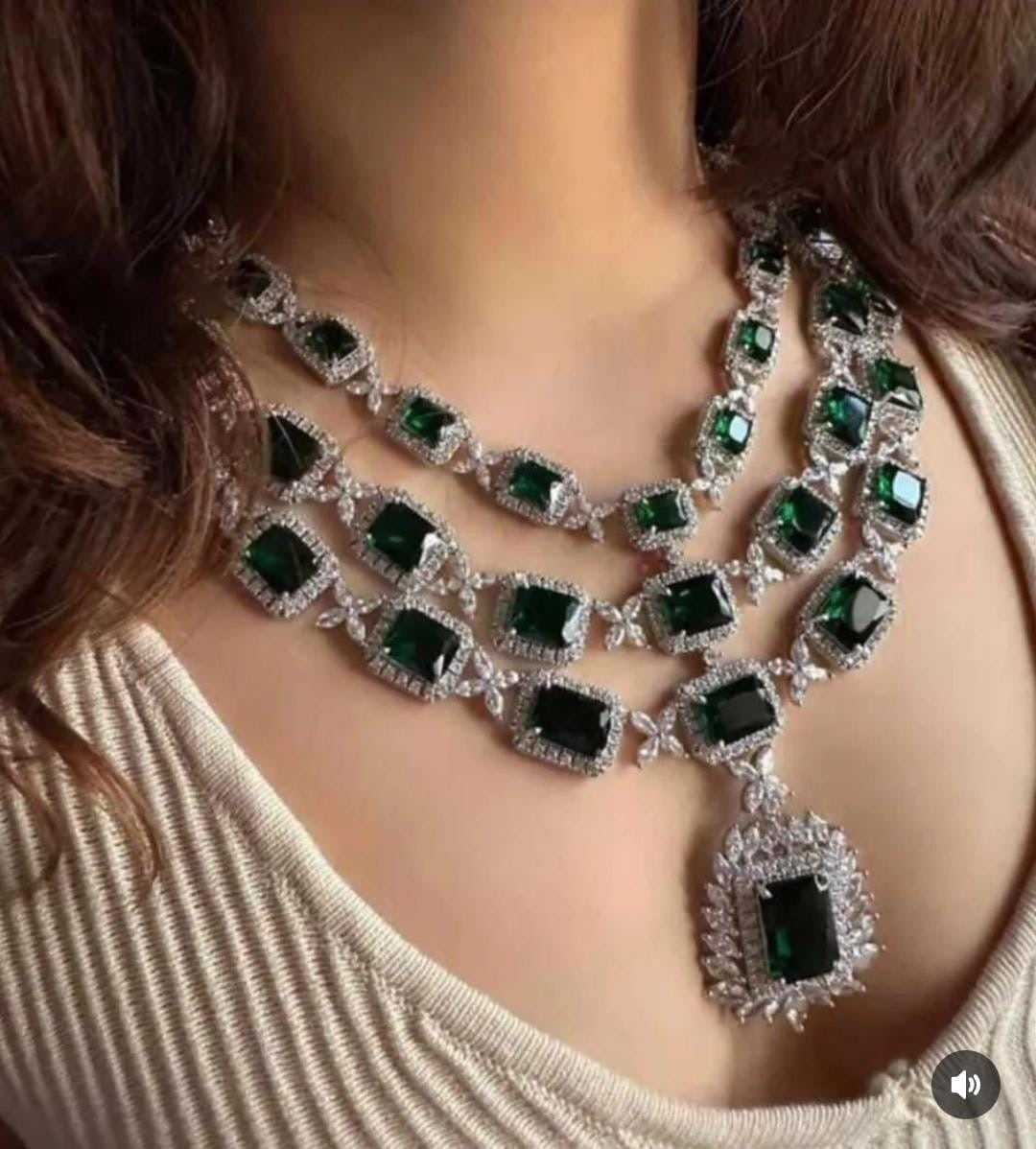*Designer Diamond Necklace Set*