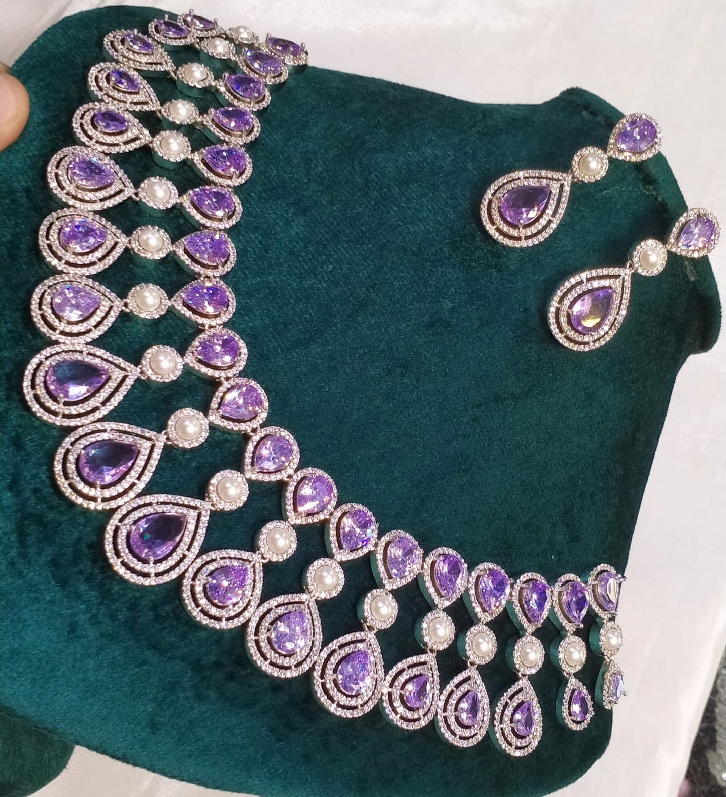 *Silverplated American Zircon Sets*