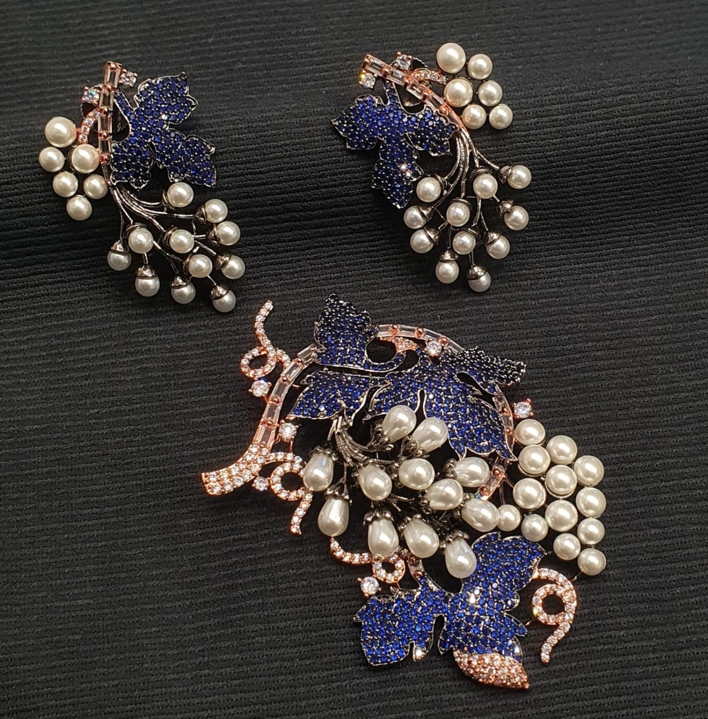 Pendant zircon and tops sets