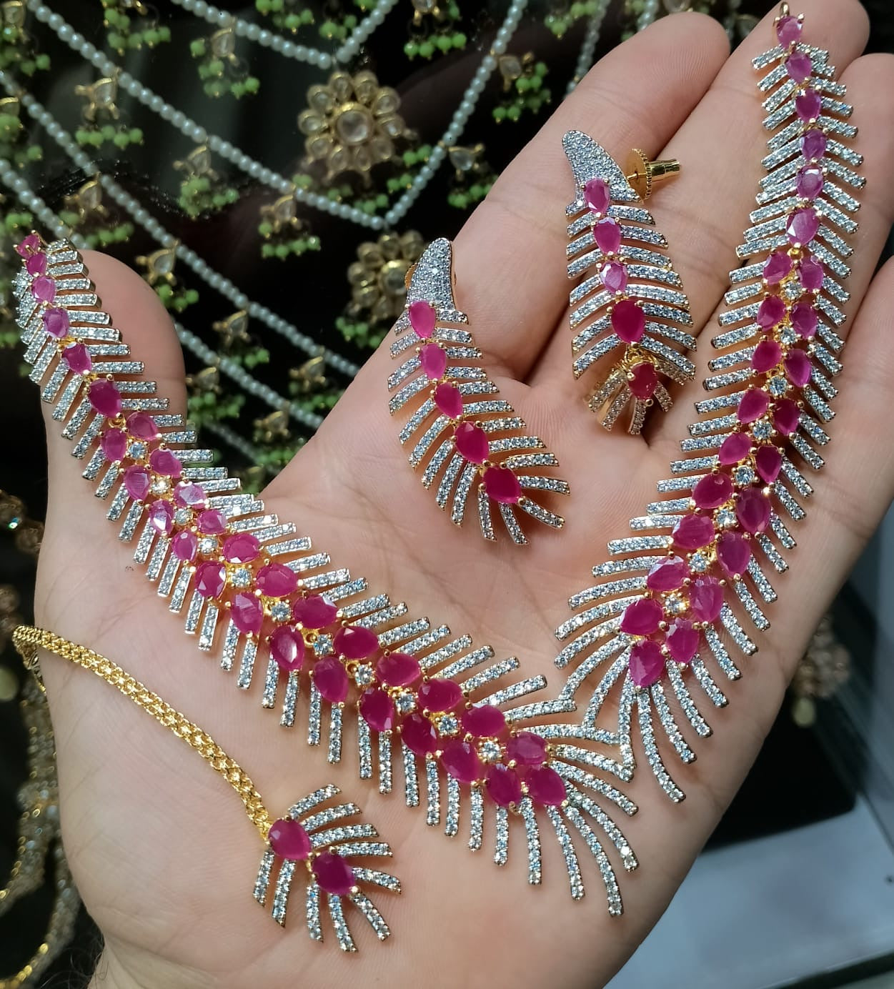 Zircon sets with Bindiya
