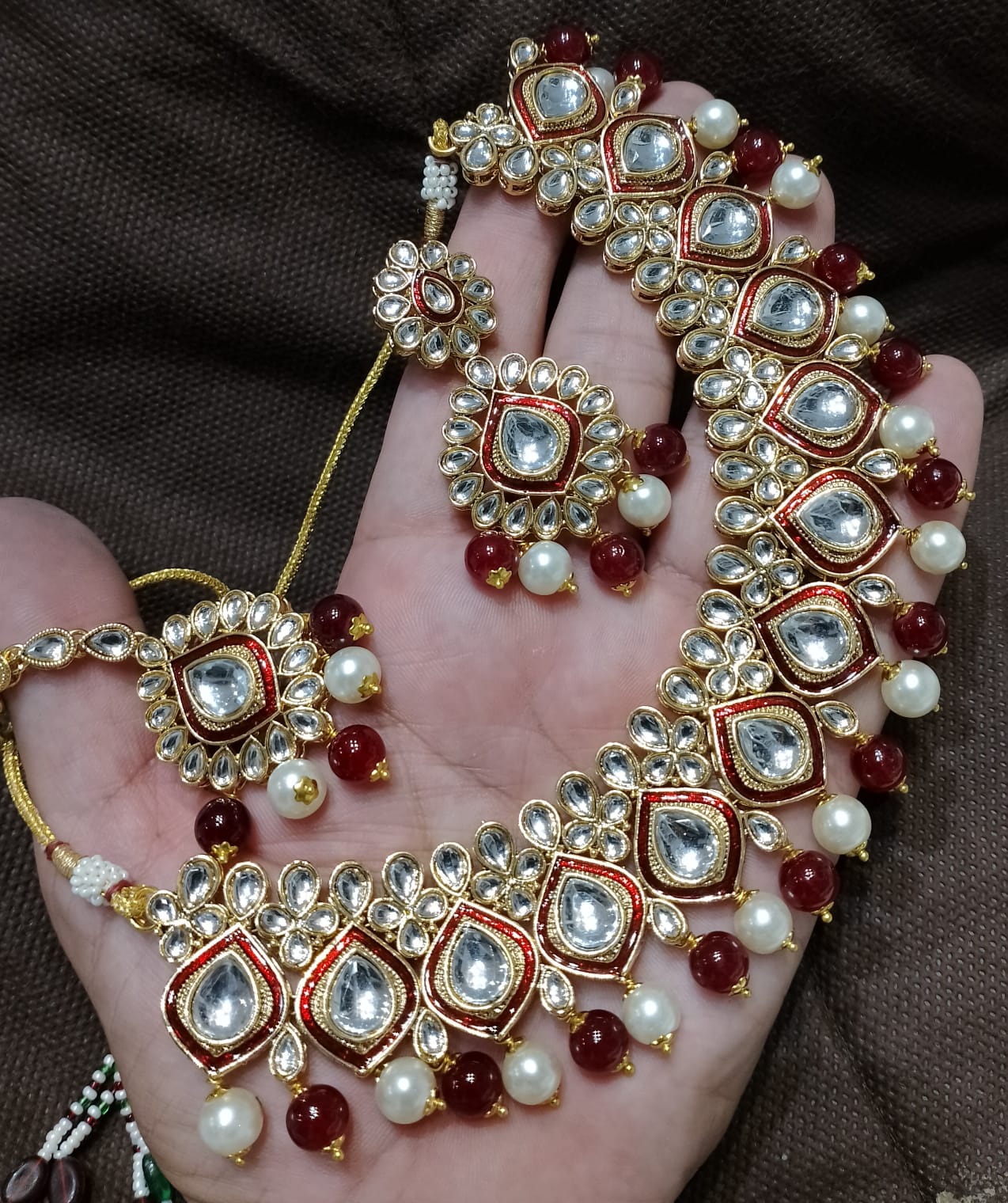 Kundan necklace set