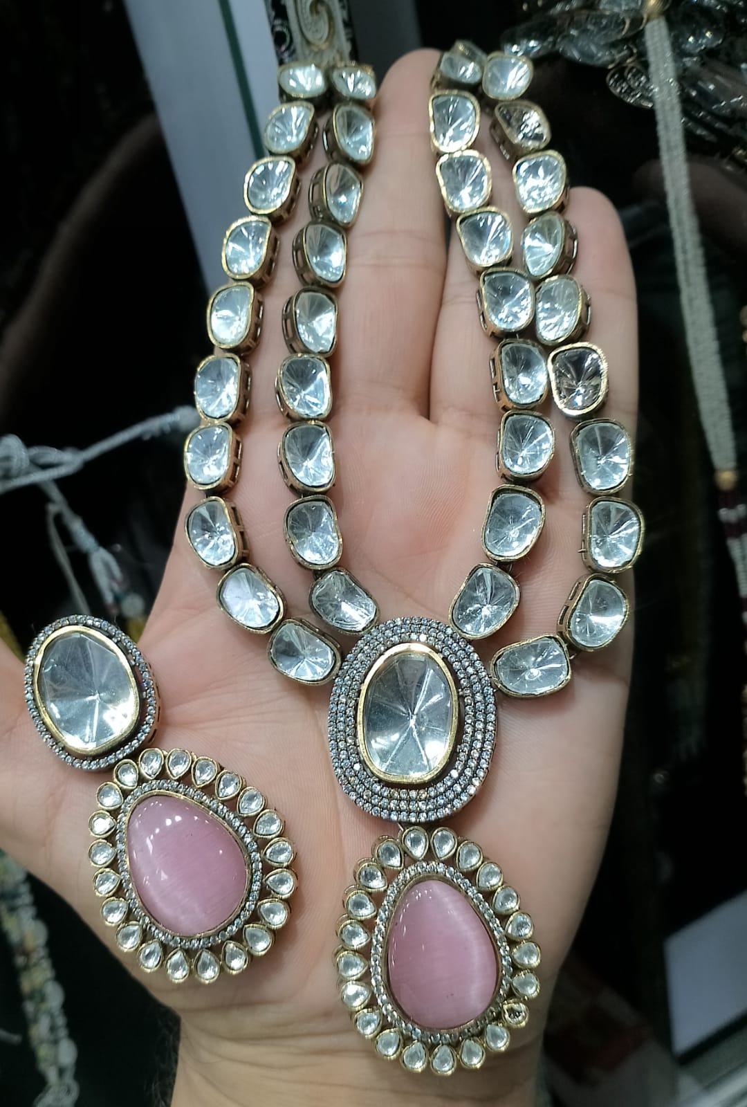 Kundan necklace set