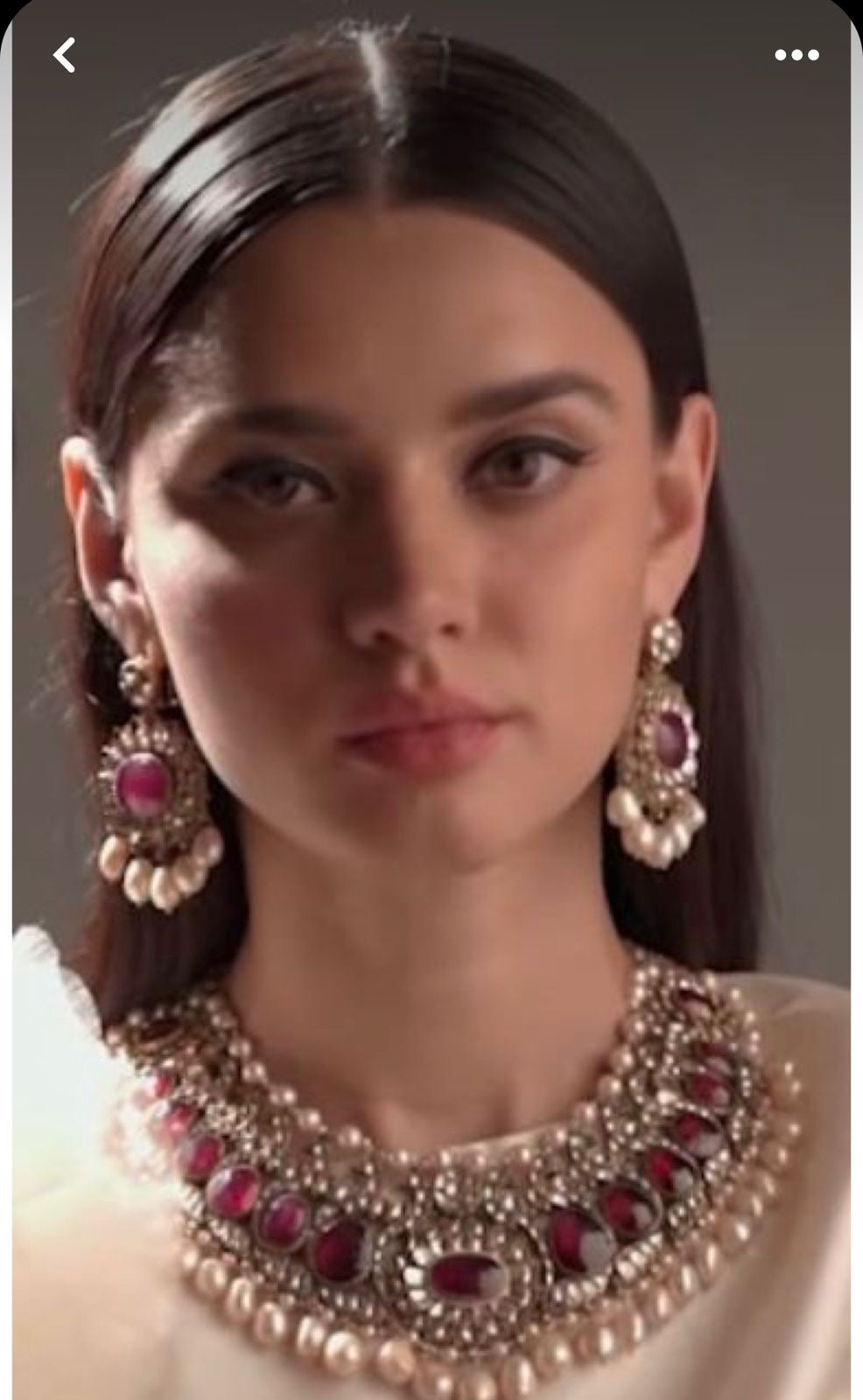 *Made to order, kundan gold plated jewellery with ruby and precious real stones*