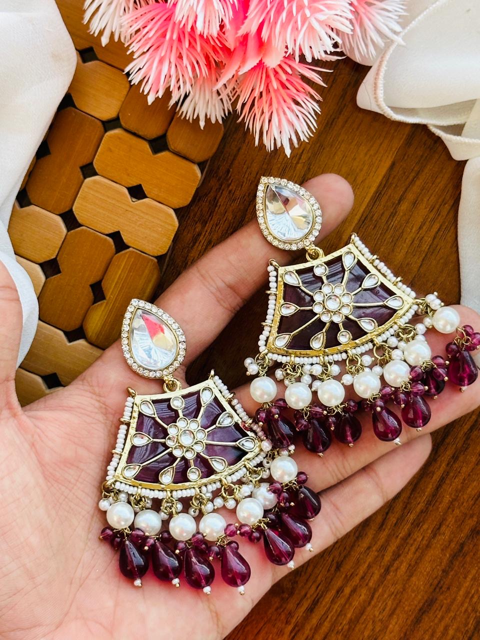 Doublet Indian earrings