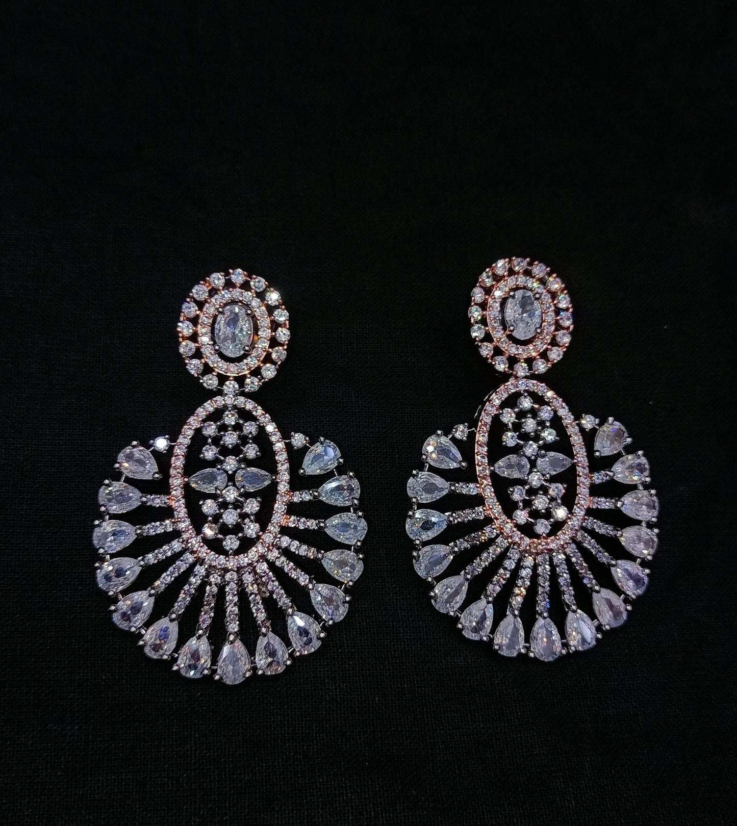 Zircon earrings 2