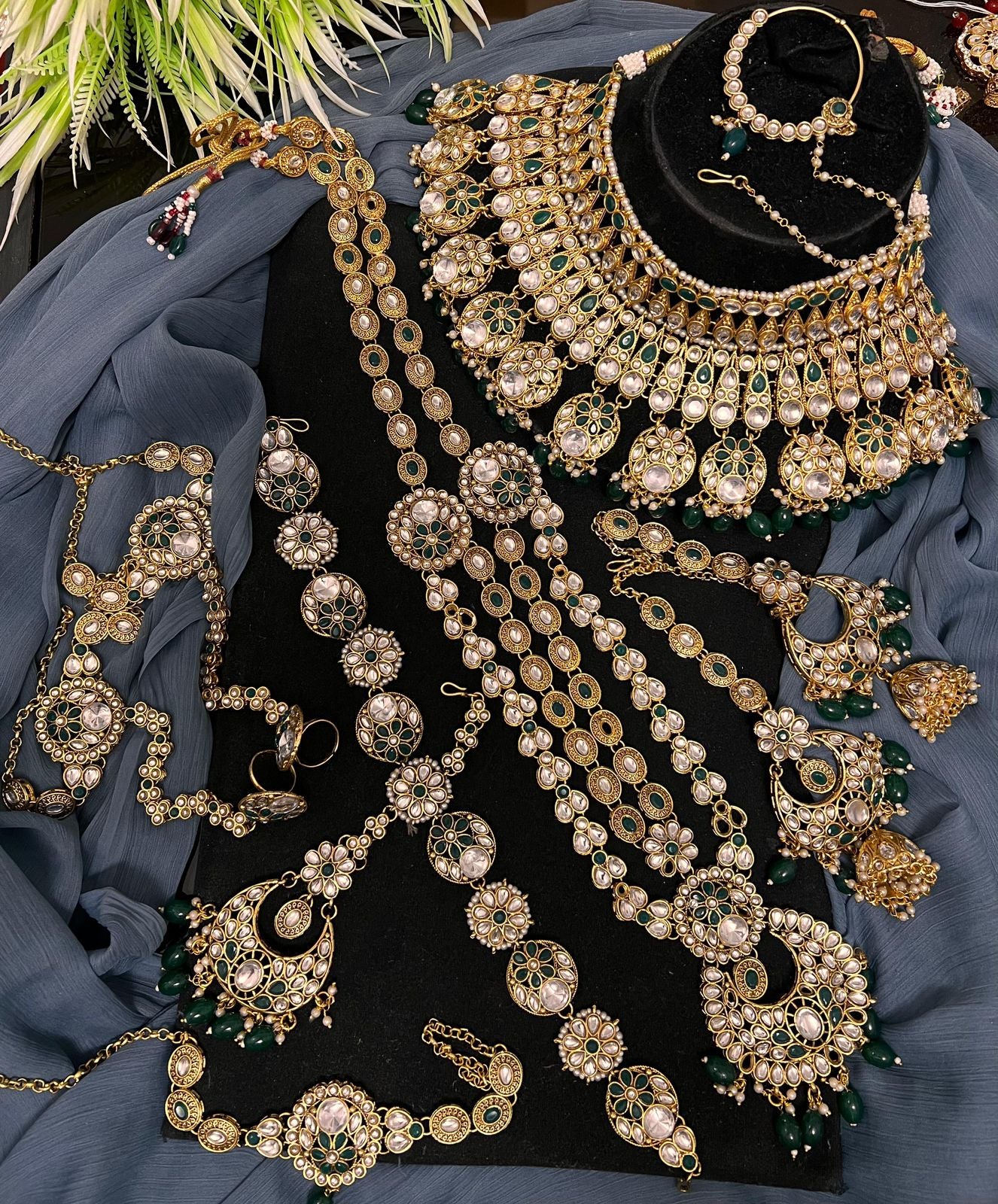 Bridal set Mala necklace