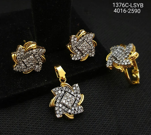 Diamond imitation pendant sets