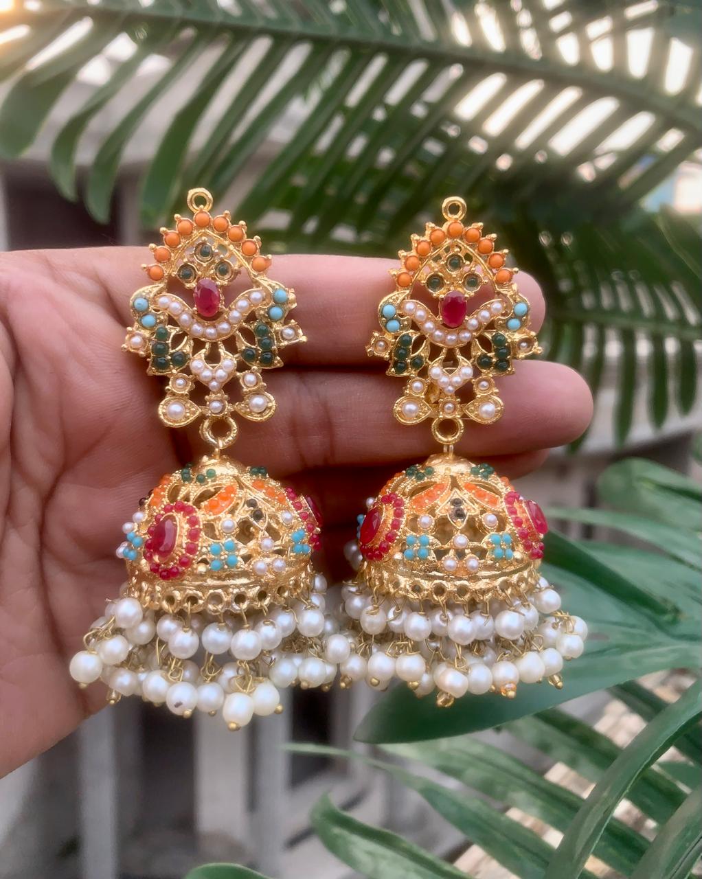 Nauratan Jhumkis