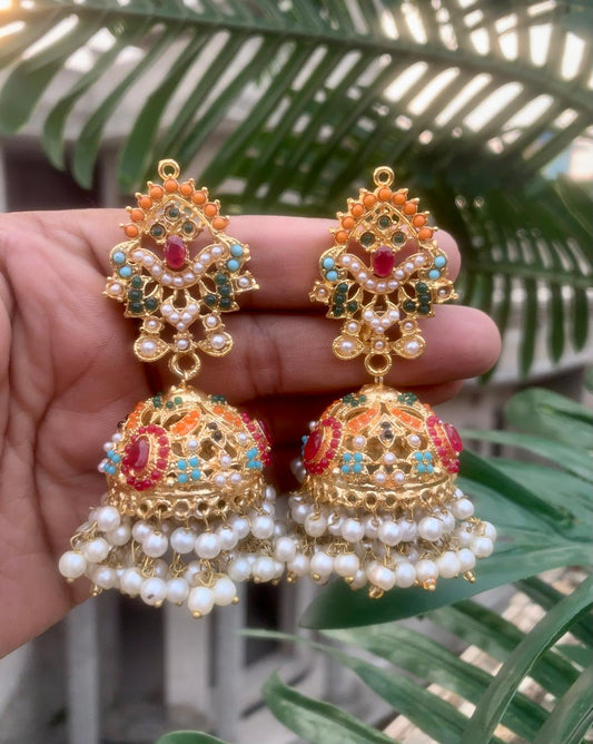 Nauratan Jhumkis