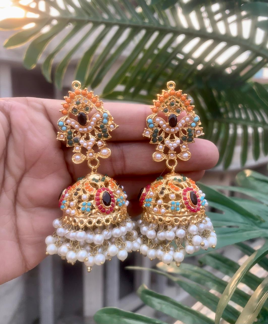 Nauratan Jhumkis