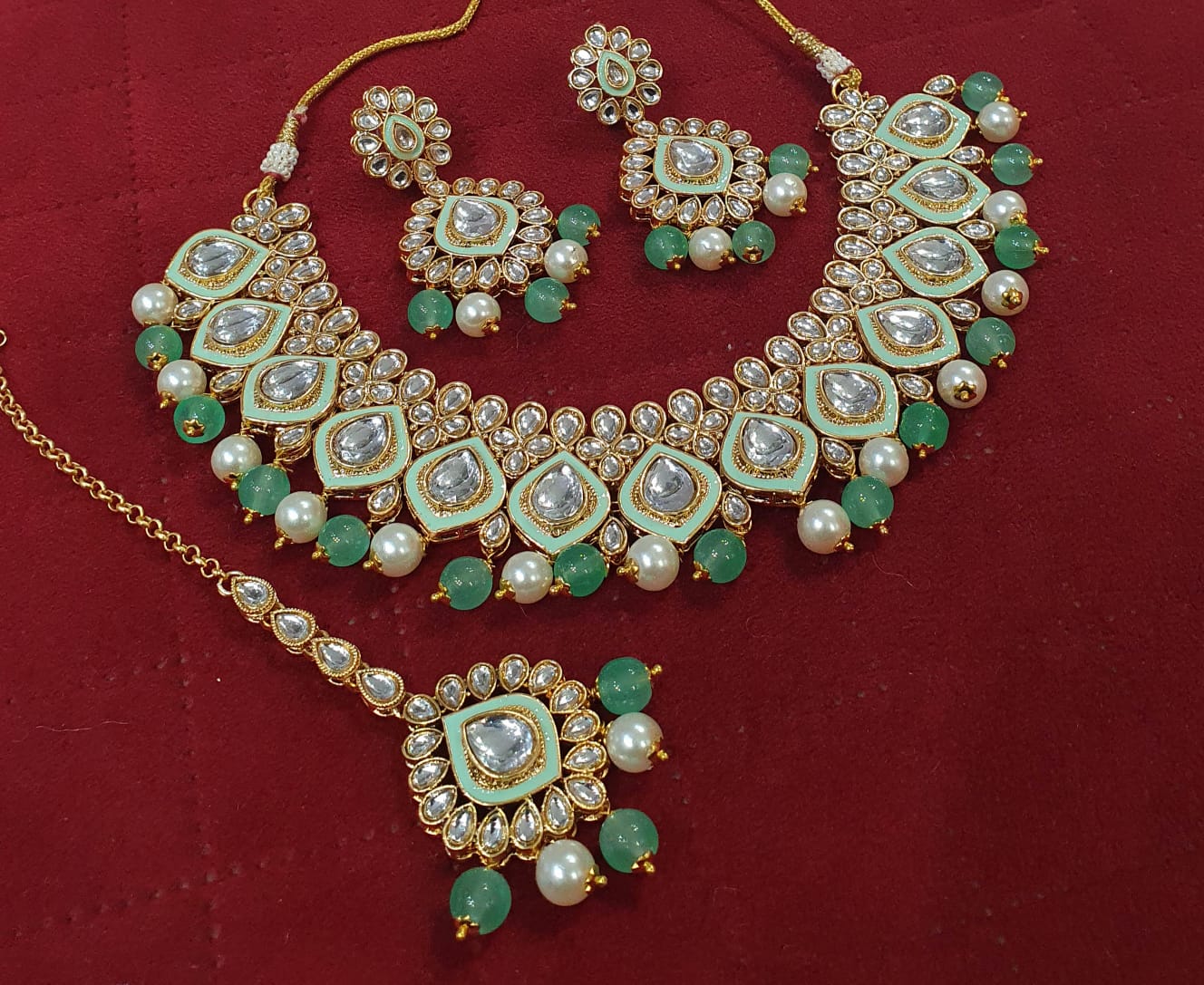 Kundan necklace set