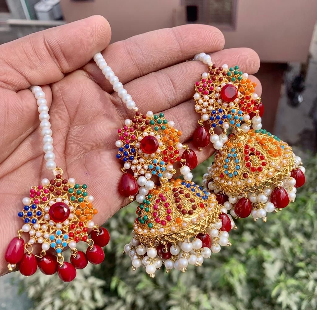 *Jhumkas Tikka Set*