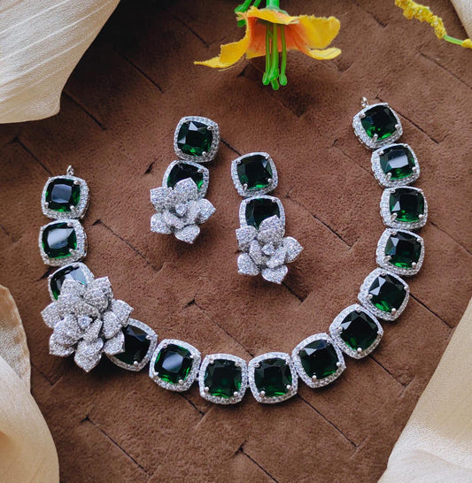 *AD Micro Zircon Necklace Sets*