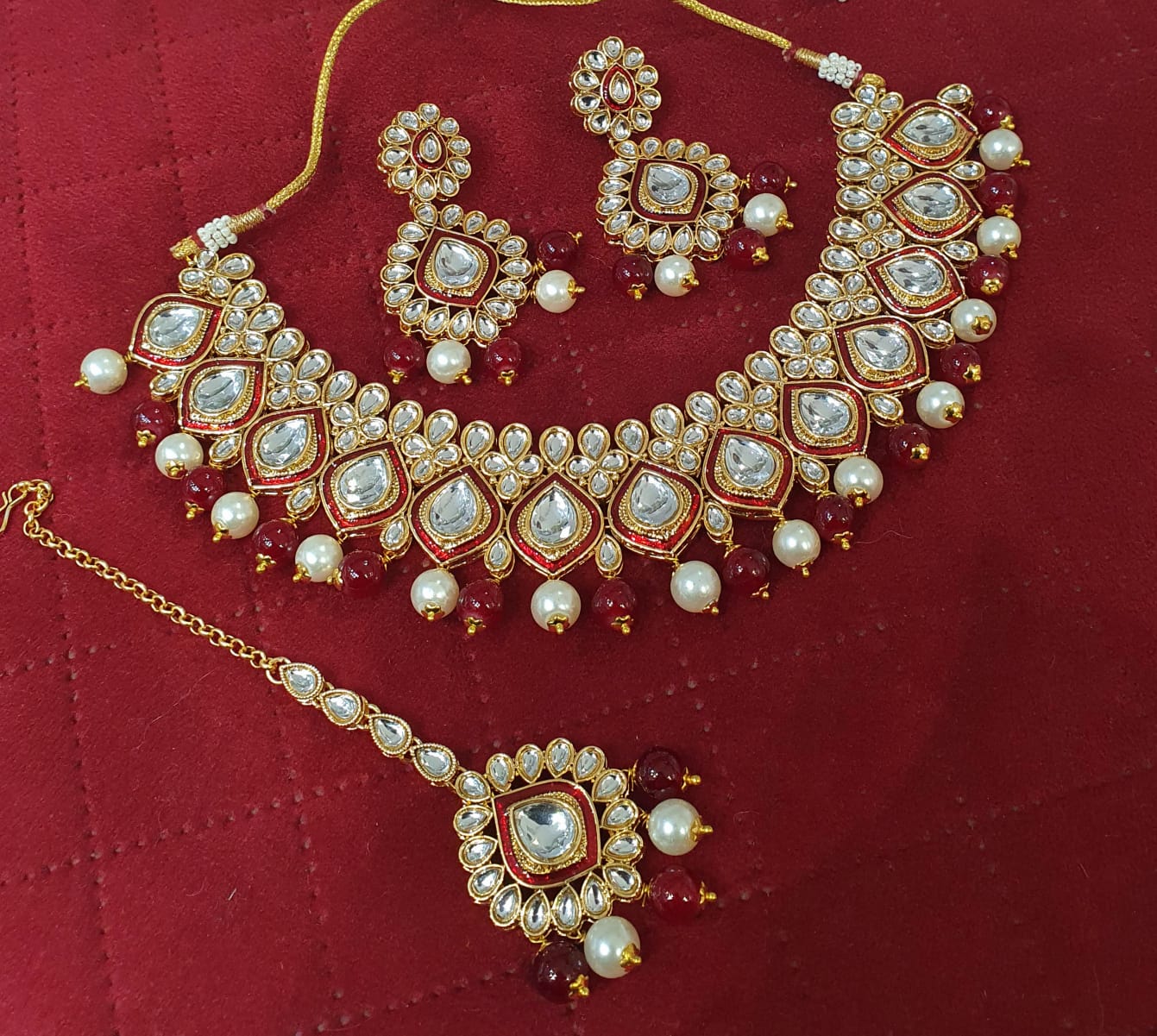 Kundan necklace set