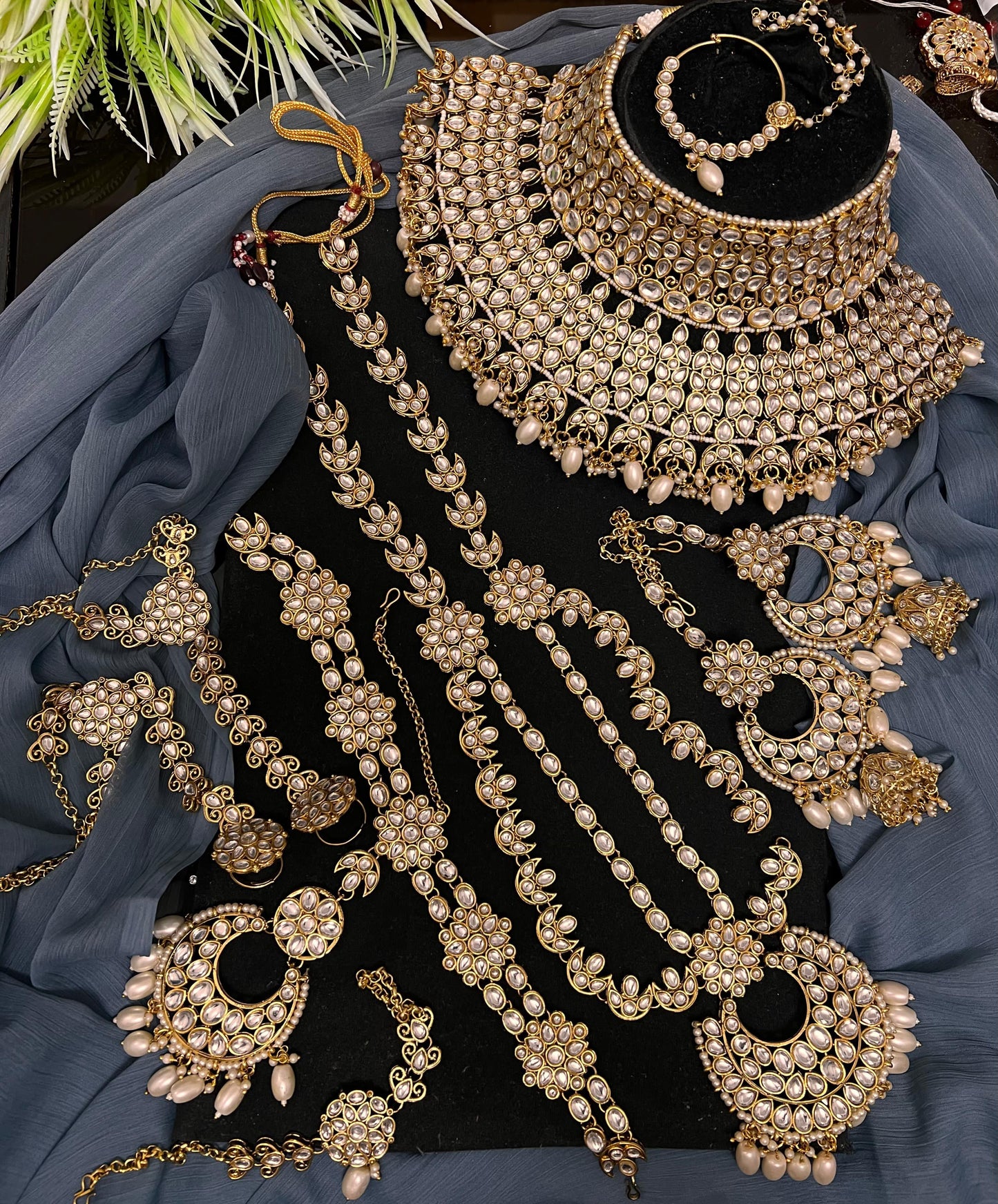Bridal set Mala necklace