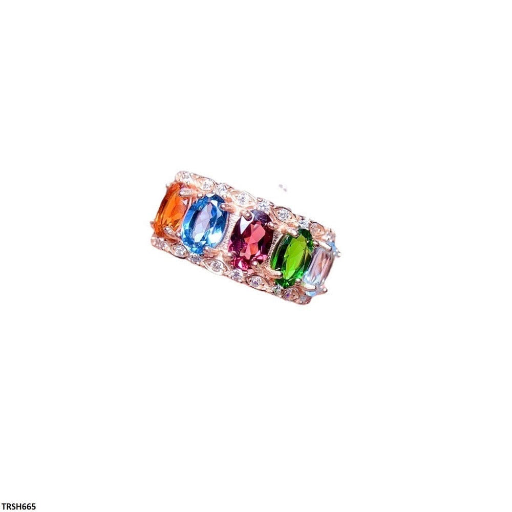 Multicolor American Diamond Ring