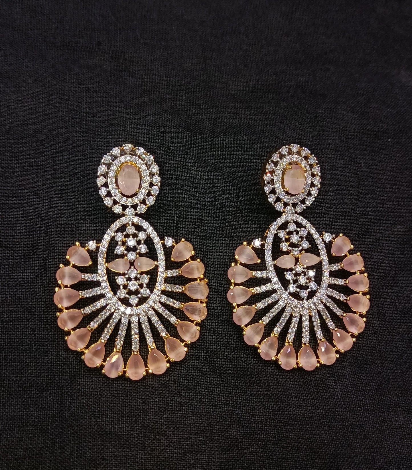Zircon earrings 2