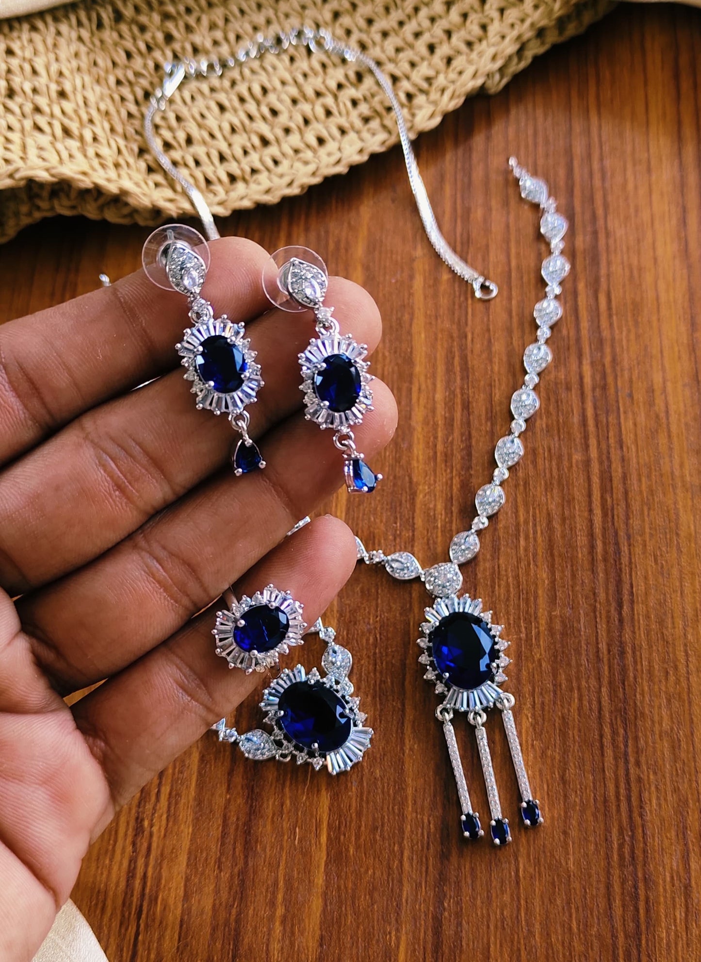 American Diamond Zarcon 4pcs Combo set