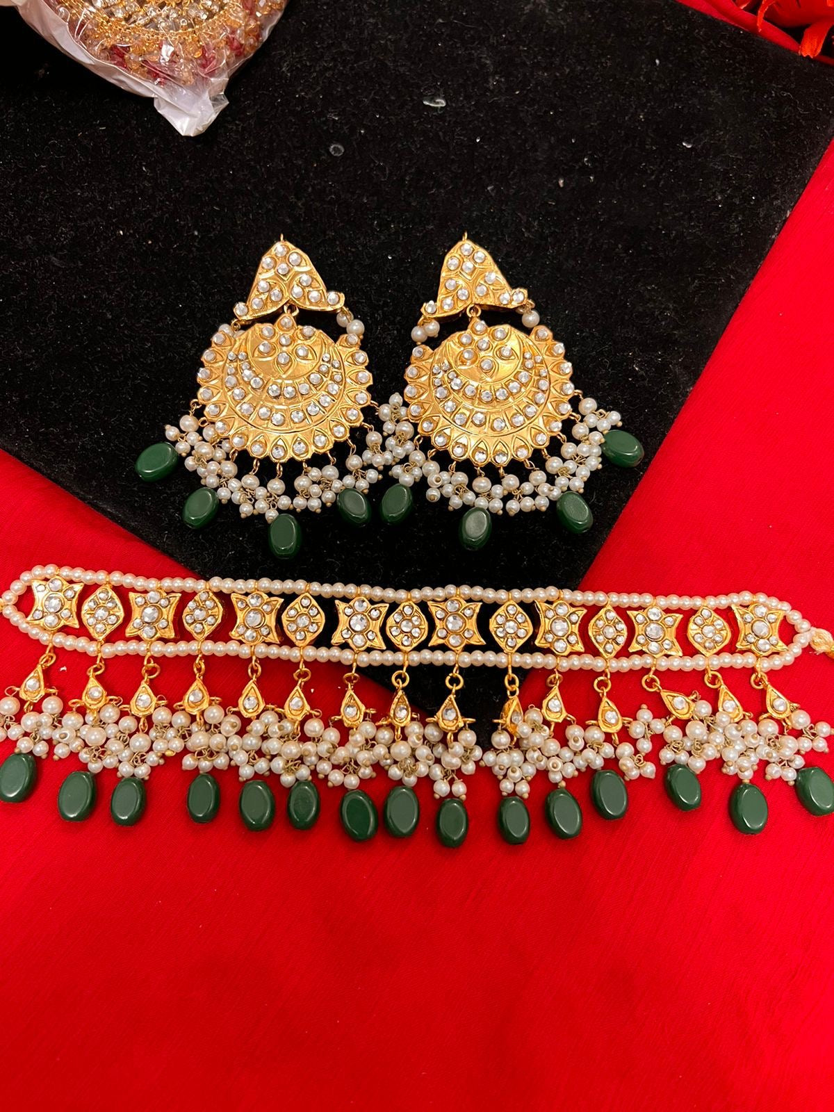 *Choker Sets farshi kundan light weight*