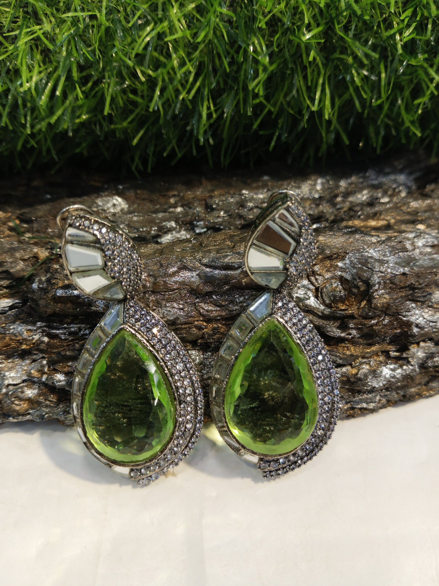 *Silver & Gold polished earrings*