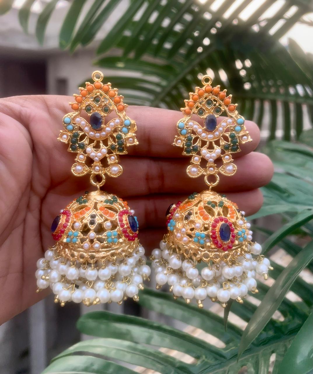 Nauratan Jhumkis