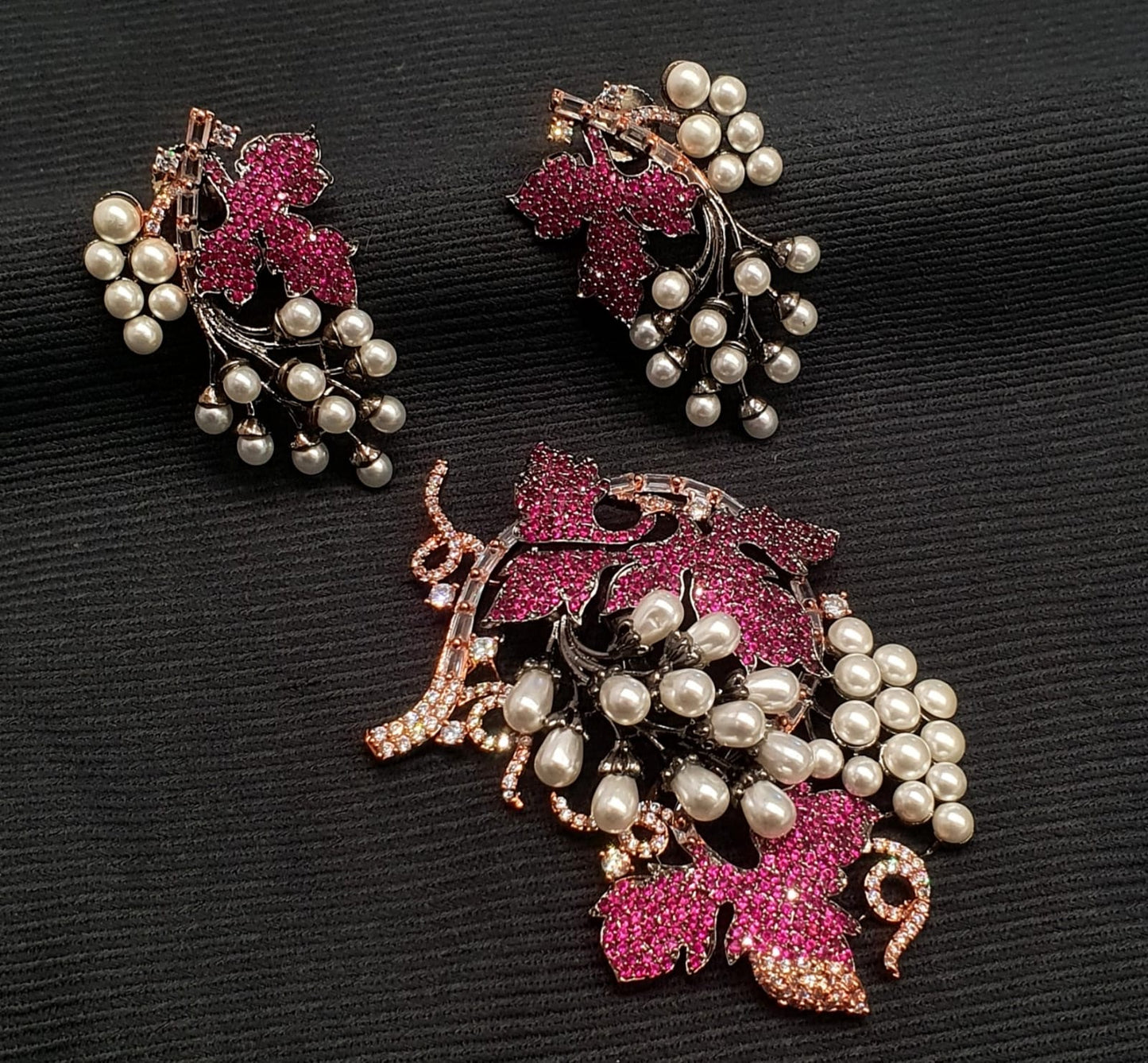 Pendant zircon and tops sets