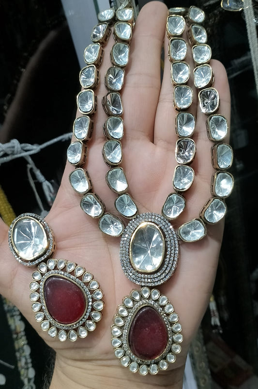 Kundan necklace set