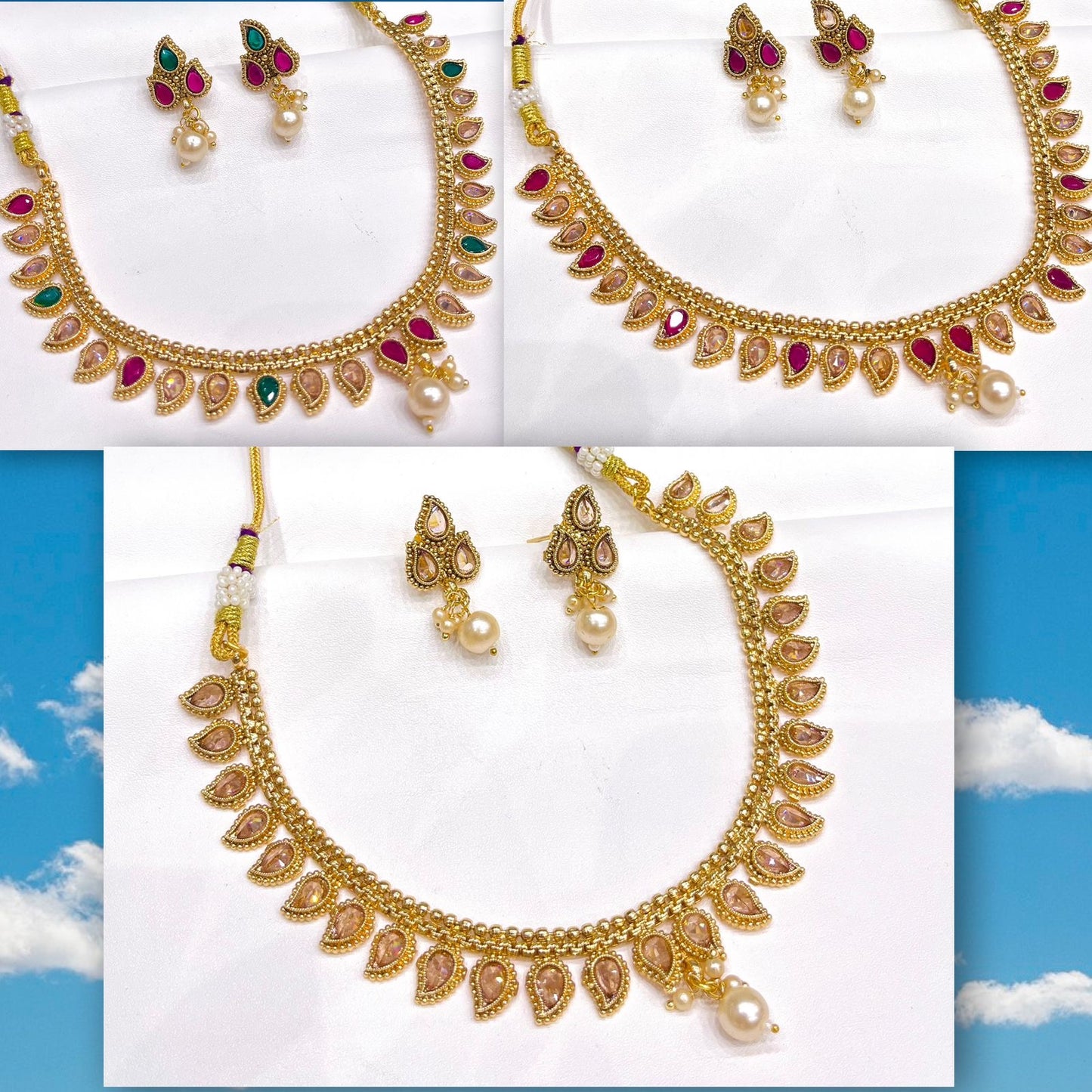 Indian madrasi necklace set 2