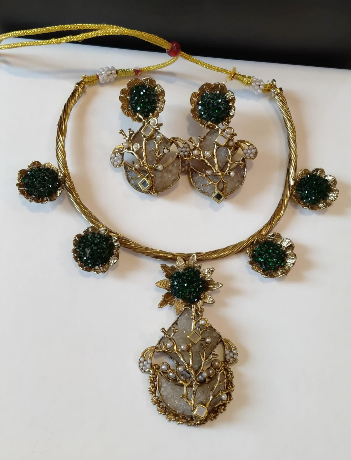 Handmade Turkish stones necklace set