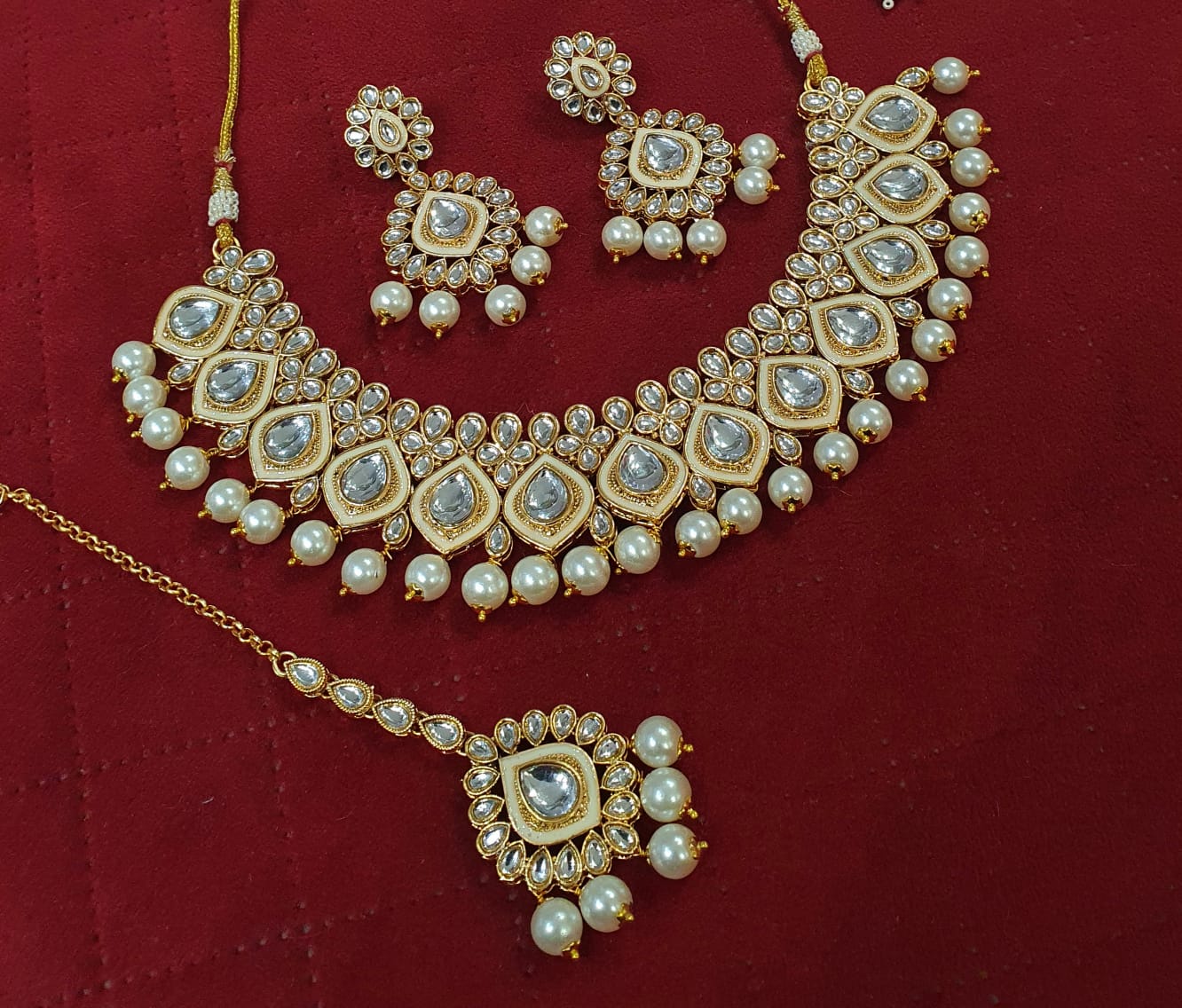 Kundan necklace set