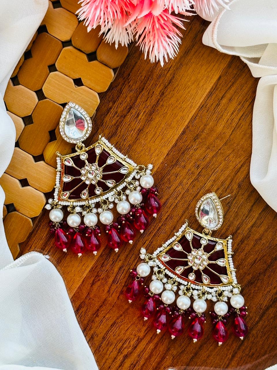 Doublet Indian earrings