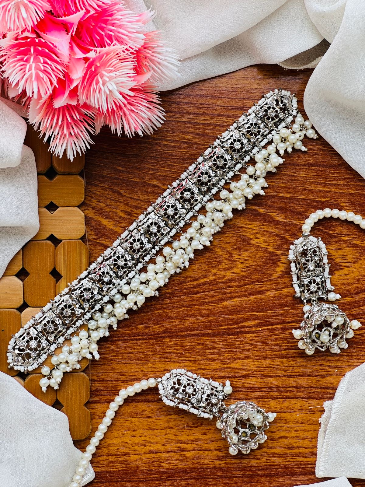 *Hyderabadi Choker Sets With Jhumkis*