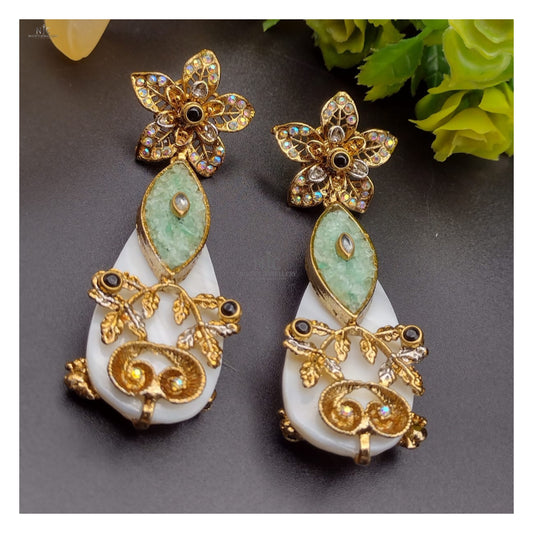 Indian style crush earrings