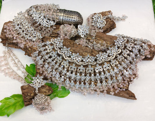 *Silver Bridal Sets with Bindiya and Jhommarrr*