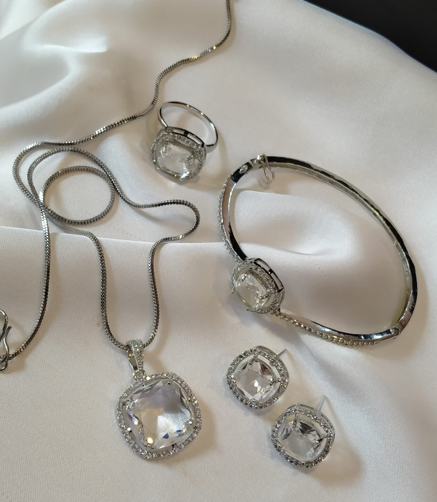 *Indian American diamond stones combo set*