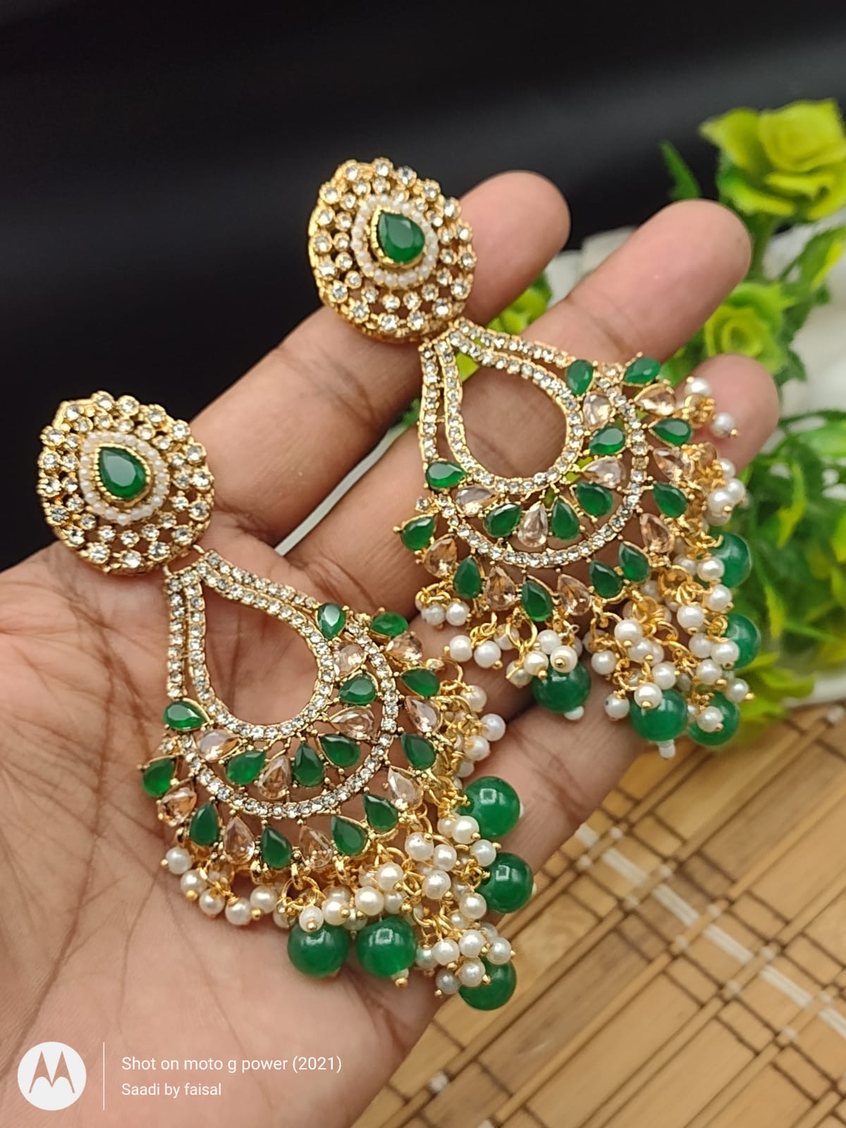 *Stylish Indian Zircon Earrings*