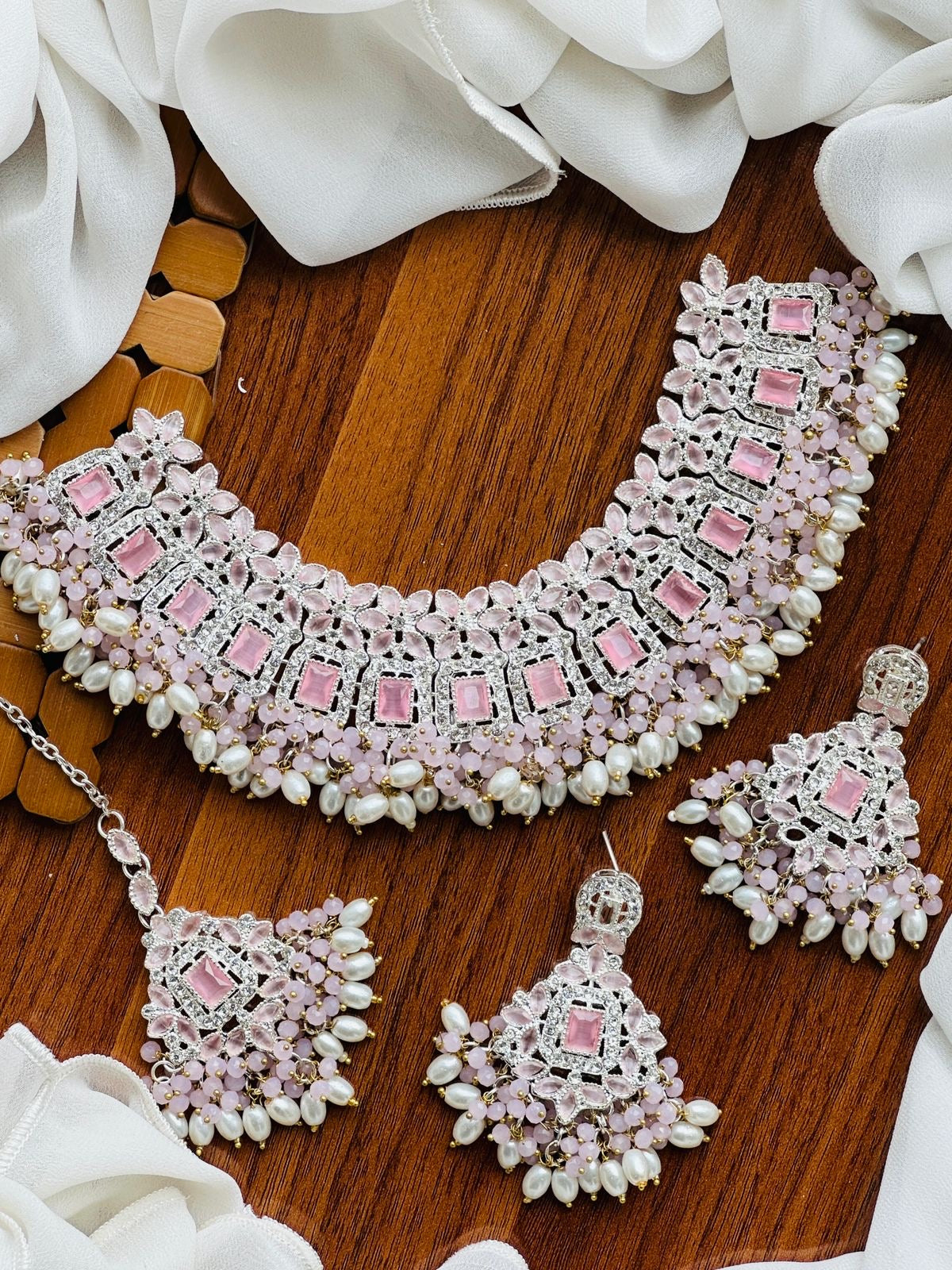Zircon necklace set