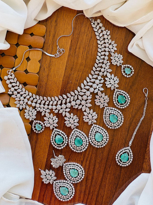 AD zircon Designer necklace set