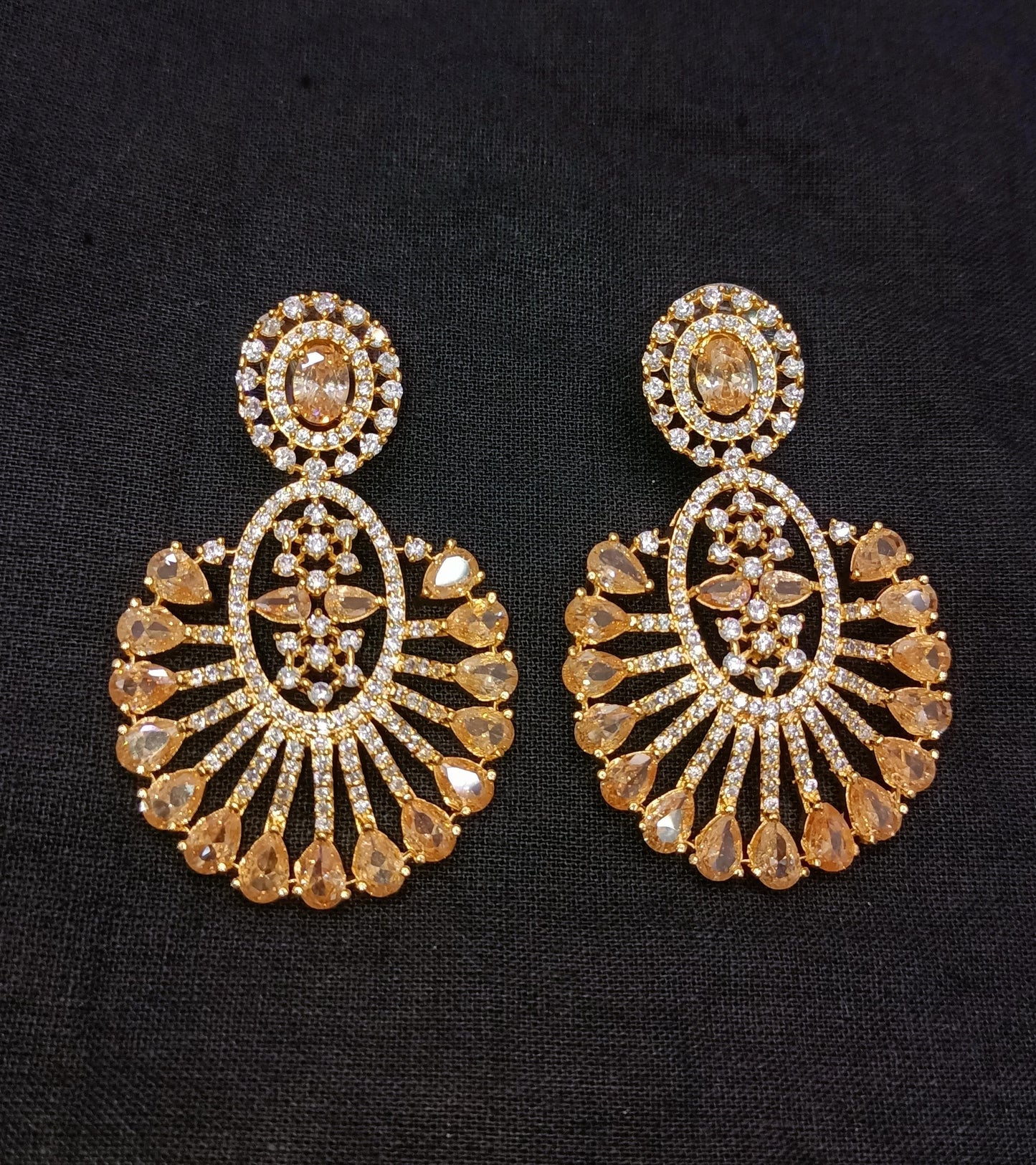 Zircon earrings 2