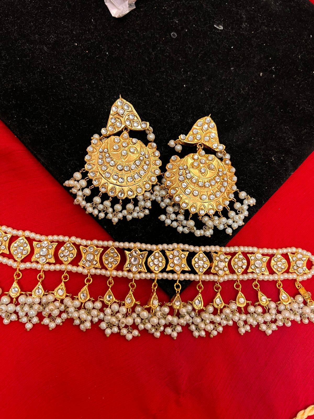 *Choker Sets farshi kundan light weight*