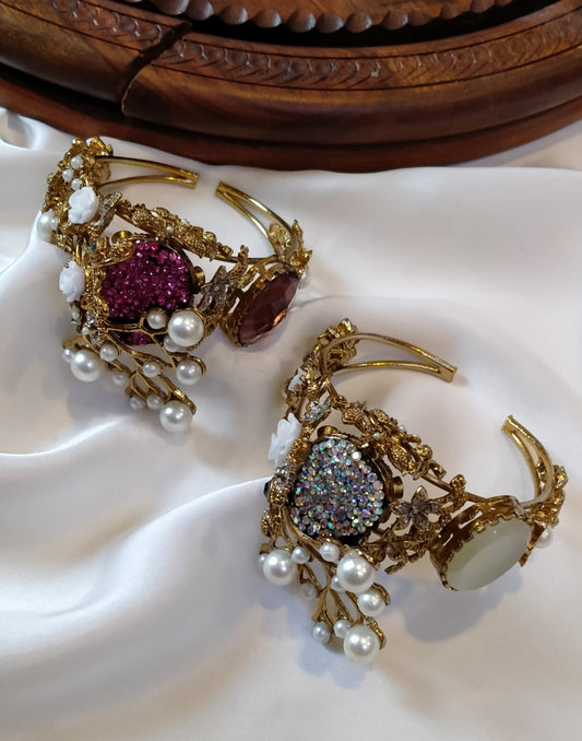 Handmade Turkish stones adjustable bangles