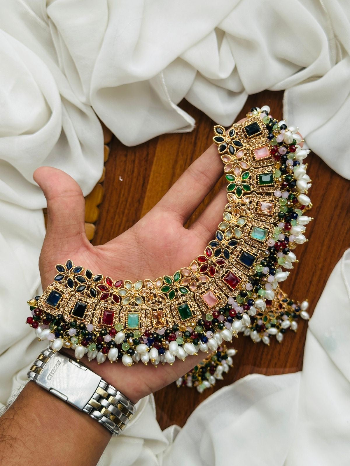 Zircon necklace set
