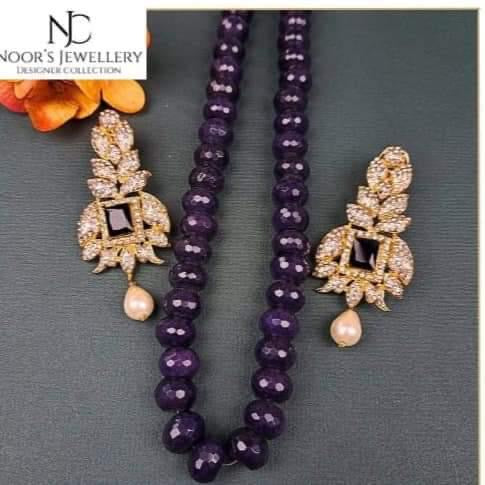 *Made to order, Purple jade length 20 inches*