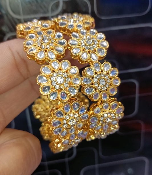 Indian Kundan Pair Bangles