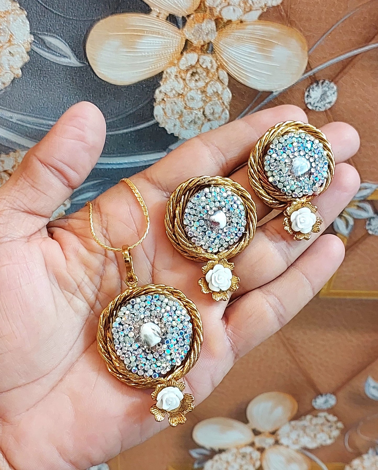Turkish locket chain set