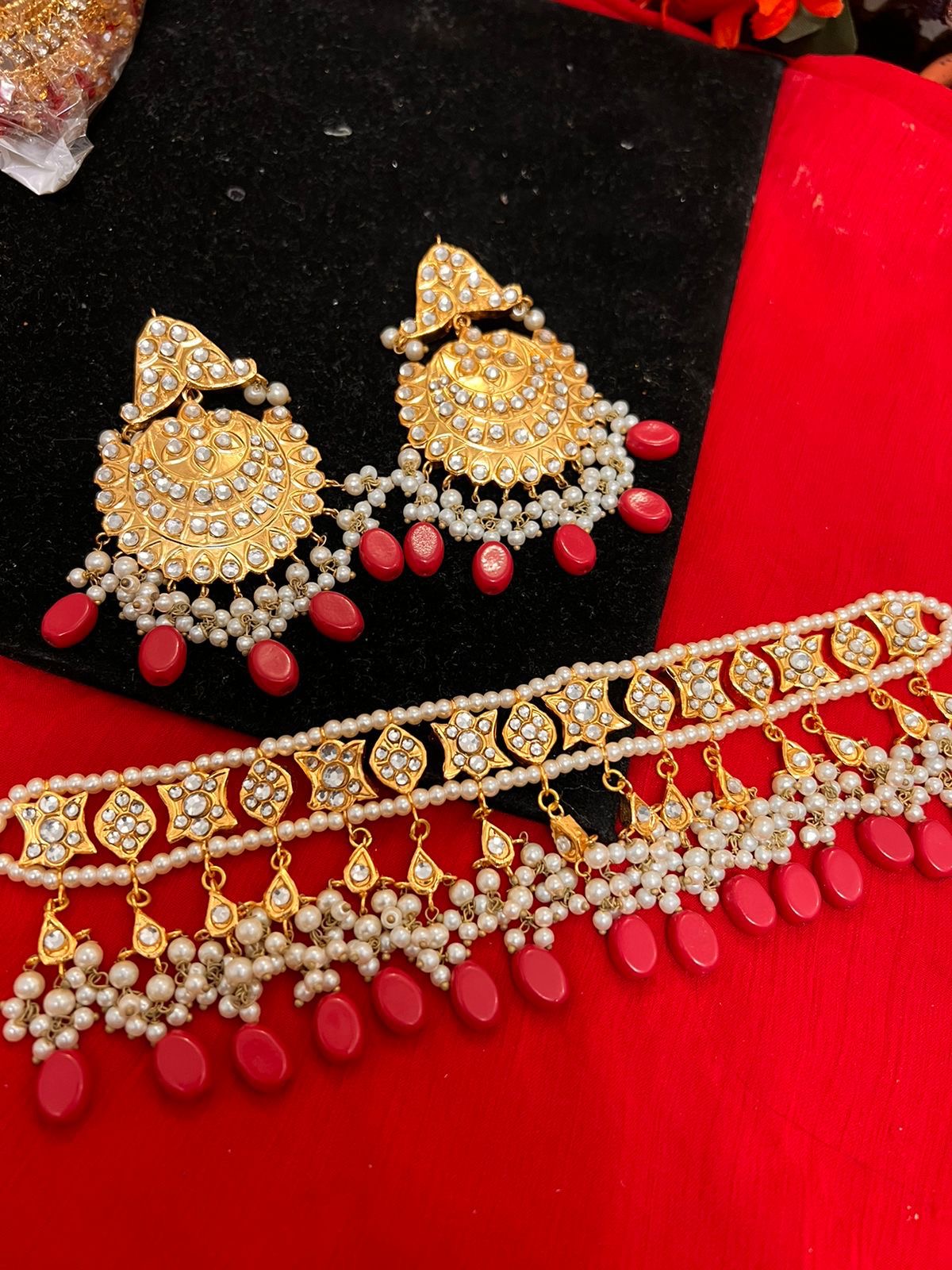 *Choker Sets farshi kundan light weight*