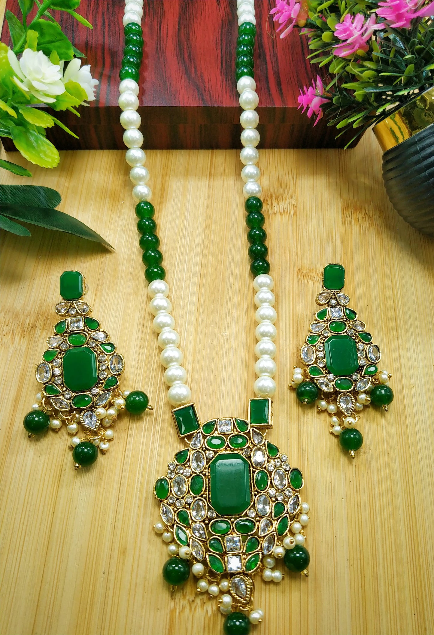 *Long Pendant Mala Set*