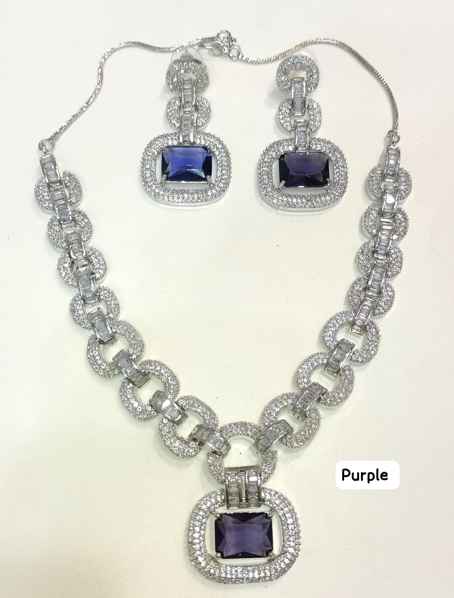 *American Zircon Diamond Necklace Sets*
