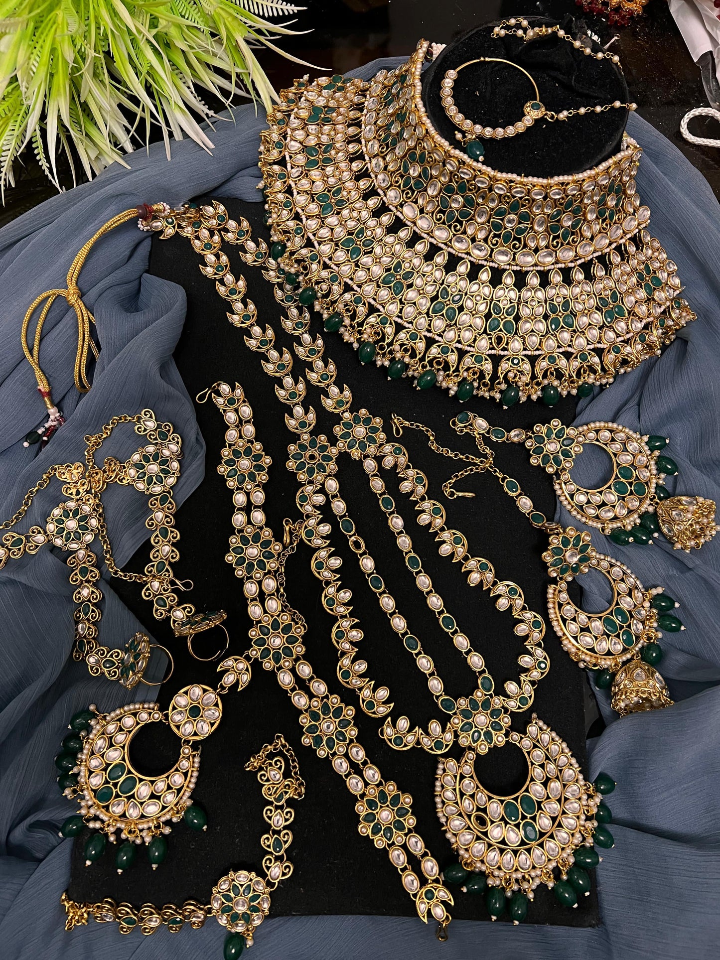 Bridal set Mala necklace