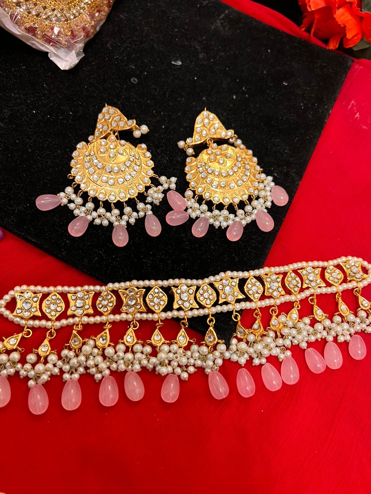 *Choker Sets farshi kundan light weight*